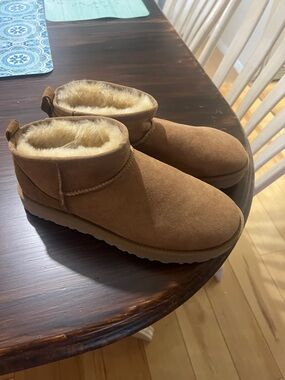 Ugh ultra mini boots.